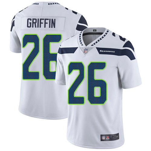 Seattle Seahawks Limited White Men Shaquill Griffin Road Jersey NFL Football #26 Vapor Untouchable->seattle seahawks->NFL Jersey